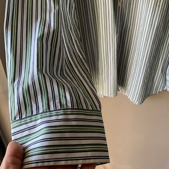 BANANA REPUBLIC Striped Long Sleeve Button Down Shirt - Picture 3 of 5